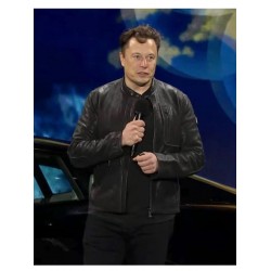 Tesla Event Elon Musk Leather Jacket